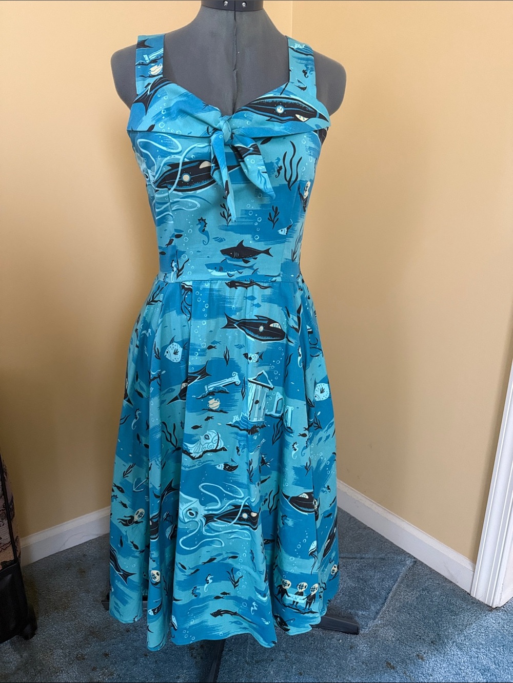 Medium Kitschy Witch Designs 20,000 Leagues Rosaleen Swing Dress